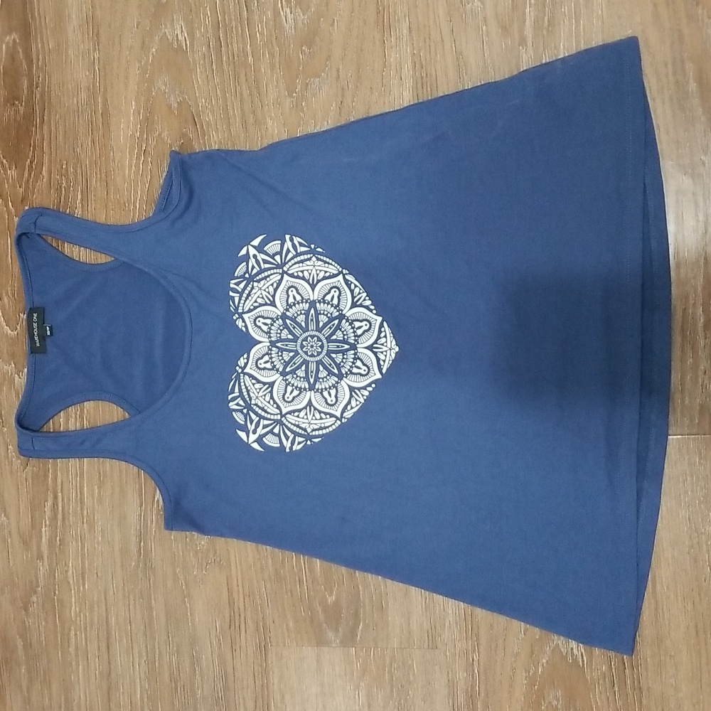 (XS) Warehouse One Graphic Racerback Tank Top Outdoor Seasonal Hippie Boho